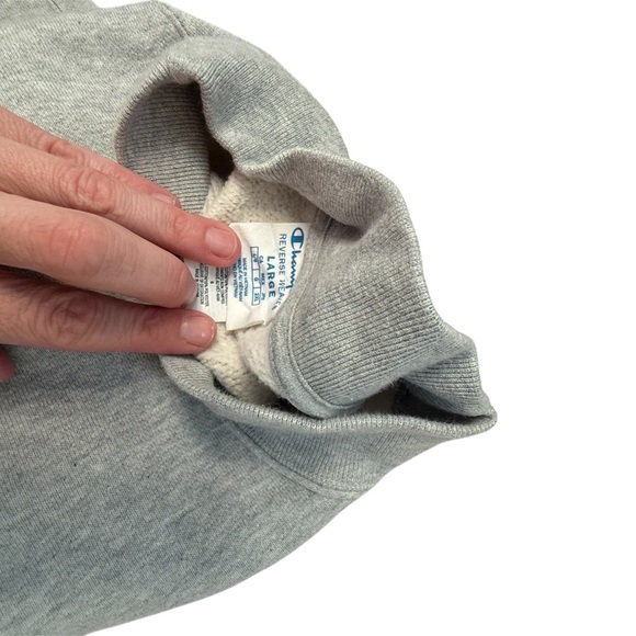 Champion Light Gray Crewneck Sweatshirt - Picture 6 of 6